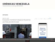 Tablet Screenshot of cronicasvenezuela.com